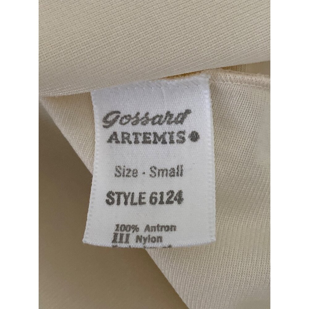 VTG Gossard Artemis 2 pc Pajamas Cream Floral Embroidered Button Front SS Top S - Picture 12 of 16